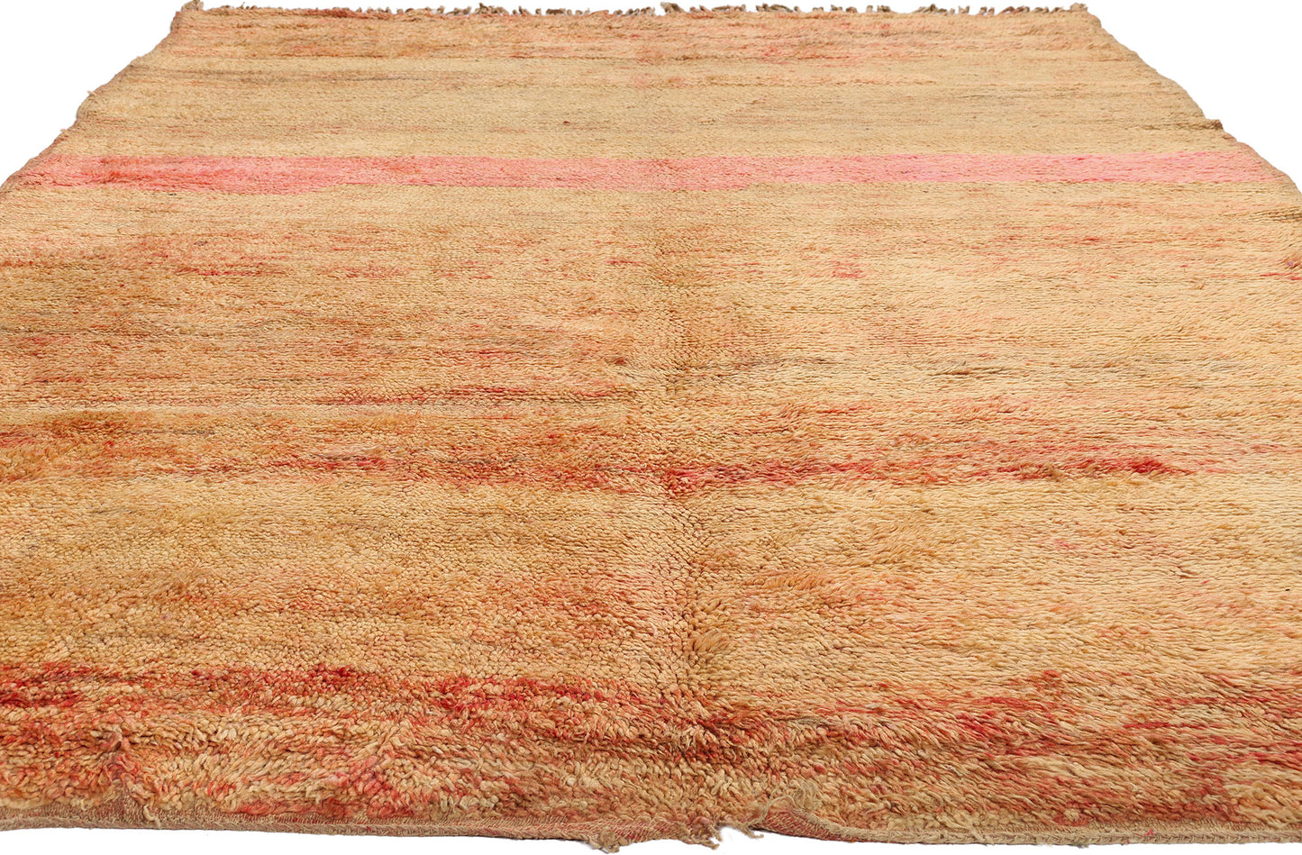 7 x 10 - Peach Vintage Beni MGuild Moroccan Rug - 21930