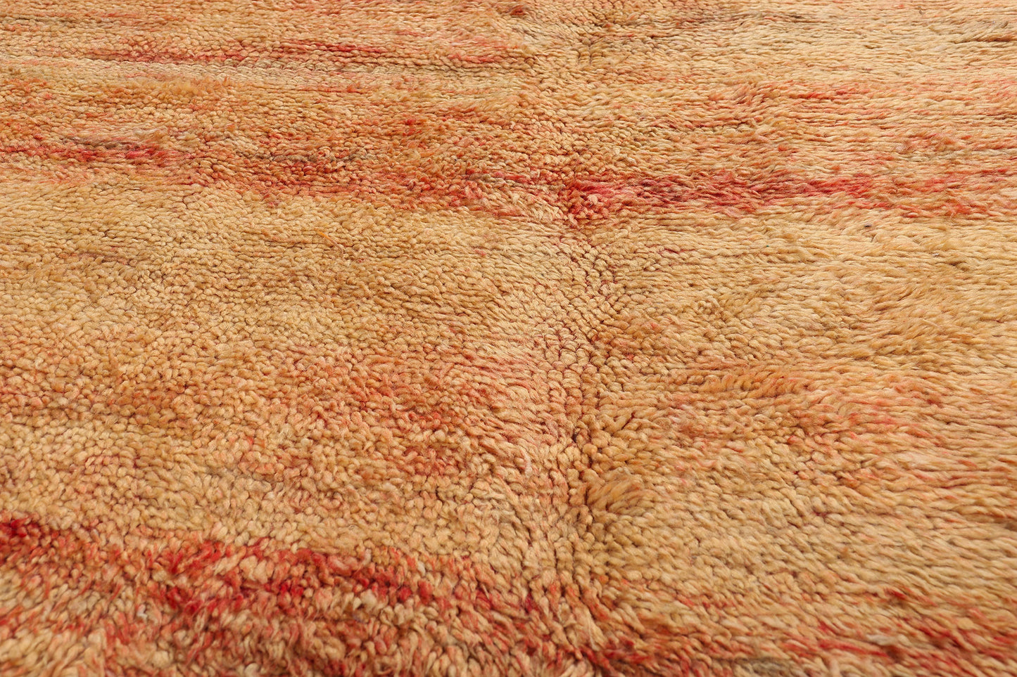 7 x 10 - Peach Vintage Beni MGuild Moroccan Rug - 21930