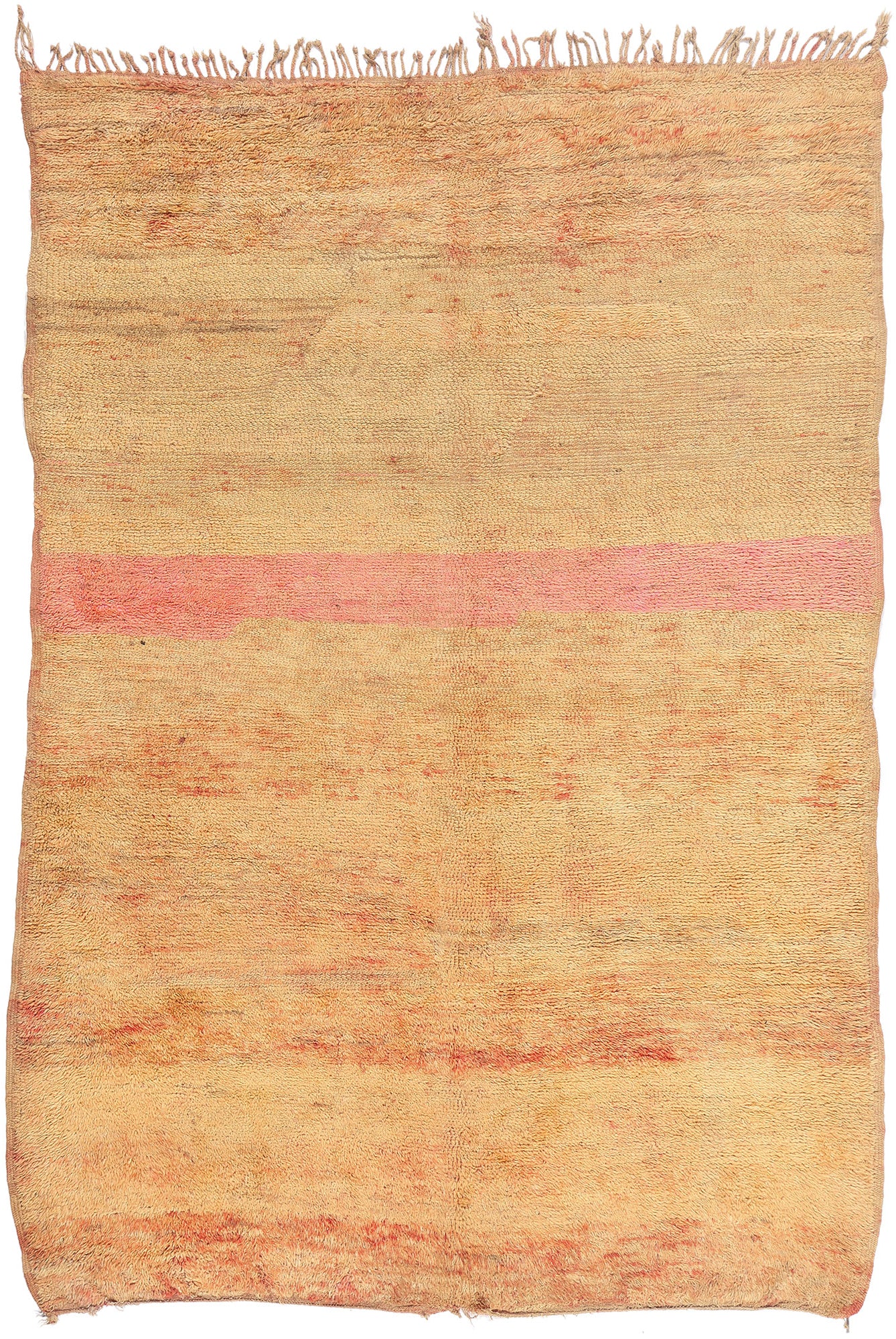 7 x 10 - Peach Vintage Beni MGuild Moroccan Rug - 21930