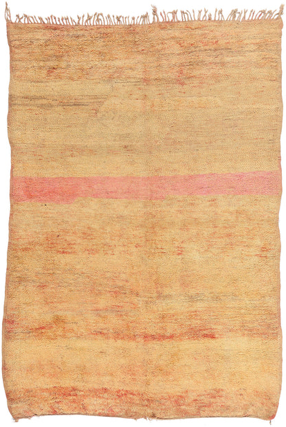 7 x 10 - Peach Vintage Beni MGuild Moroccan Rug - 21930