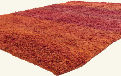 7 x 9 - Rust Vintage Beni Mrirt Moroccan Rug - 21931