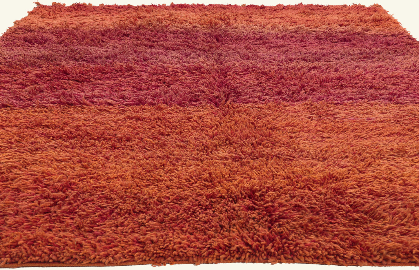 7 x 9 - Rust Vintage Beni Mrirt Moroccan Rug - 21931