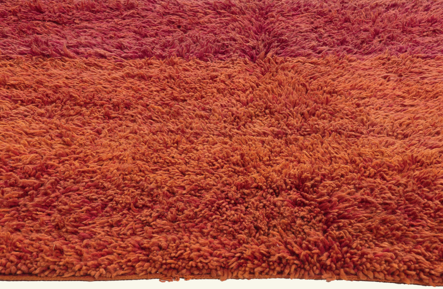 7 x 9 - Rust Vintage Beni Mrirt Moroccan Rug - 21931