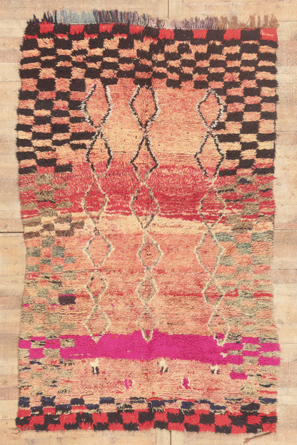 6 x 9 - Pink Vintage Boujad Moroccan Rug - 21932