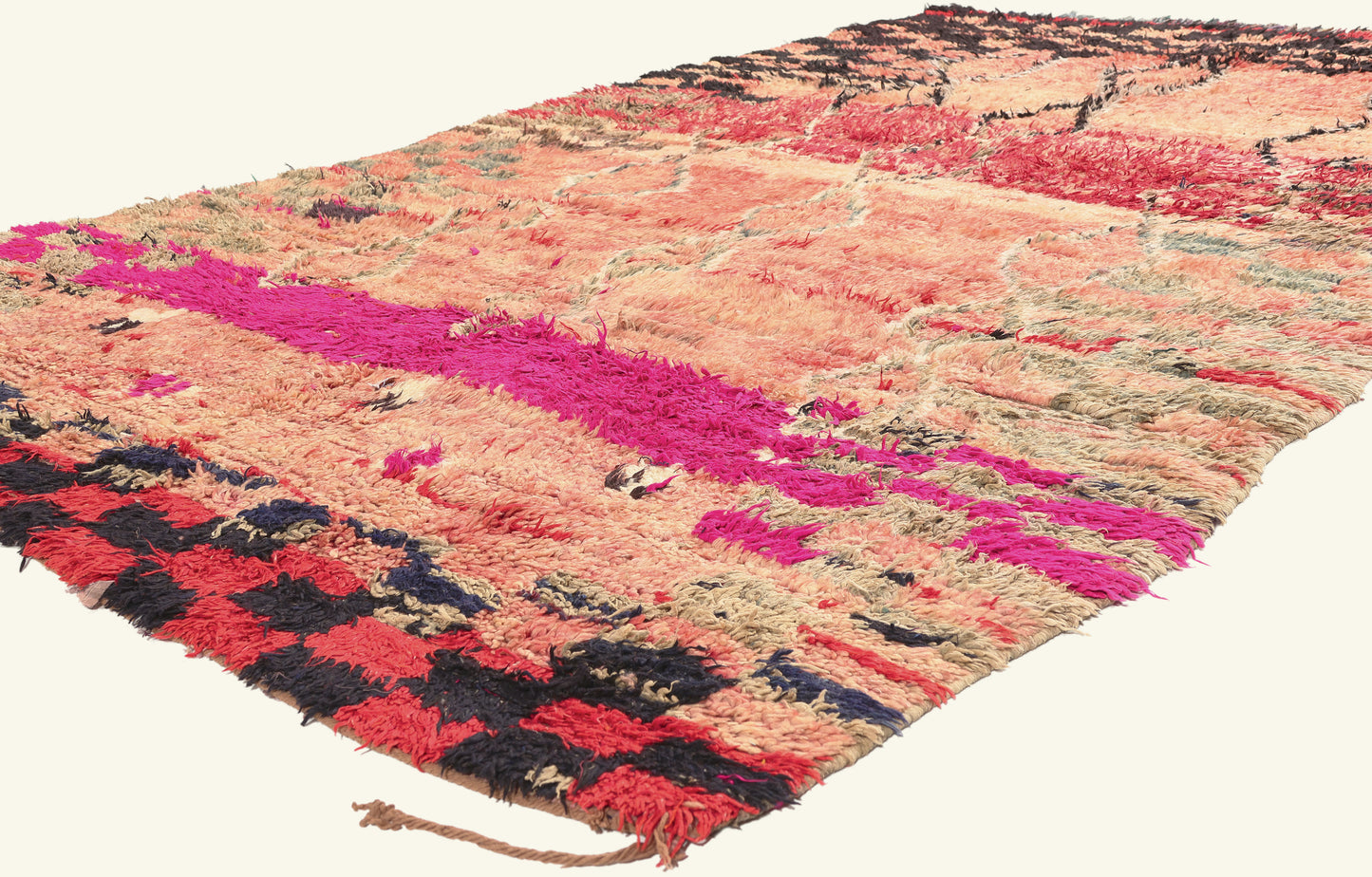 6 x 9 - Pink Vintage Boujad Moroccan Rug - 21932