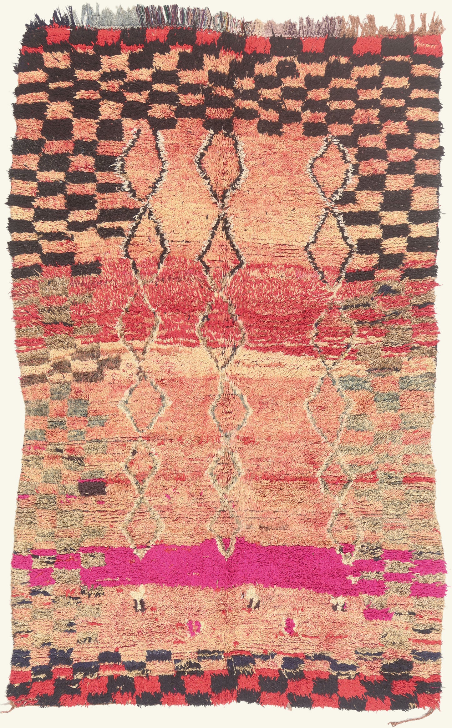 6 x 9 - Pink Vintage Boujad Moroccan Rug - 21932