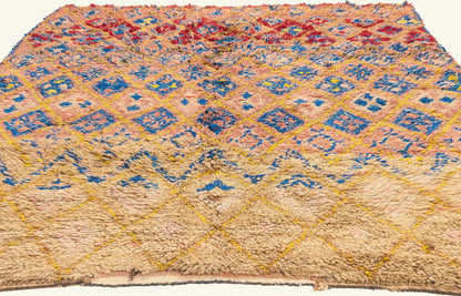6 x 9 - Peach Vintage Boujad Moroccan Rug - 21933