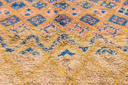 6 x 9 - Peach Vintage Boujad Moroccan Rug - 21933