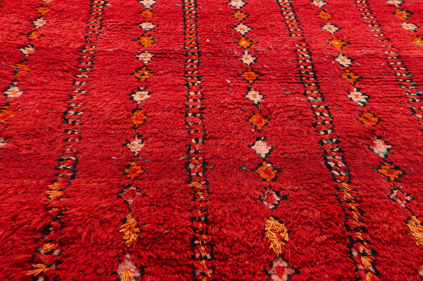 3 x 5 - Red Vintage Boujad Moroccan Rug - 21935