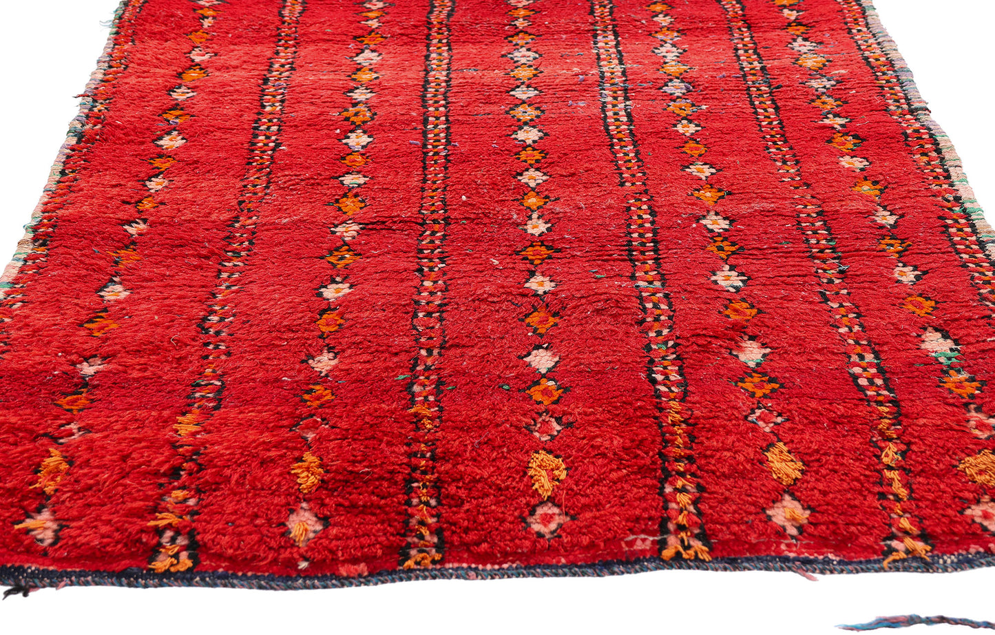 3 x 5 - Red Vintage Boujad Moroccan Rug - 21935
