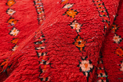 3 x 5 - Red Vintage Boujad Moroccan Rug - 21935