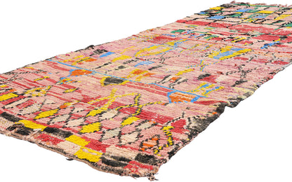 4 x 8 - Pink Vintage Boujad Moroccan Rug - 21937
