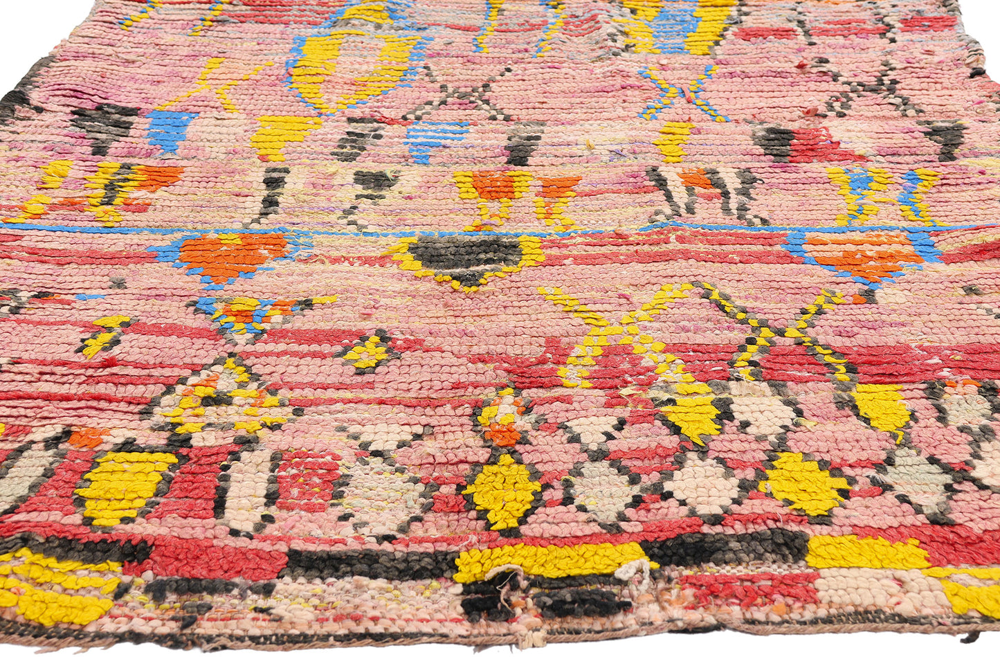4 x 8 - Pink Vintage Boujad Moroccan Rug - 21937