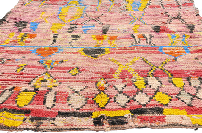 4 x 8 - Pink Vintage Boujad Moroccan Rug - 21937