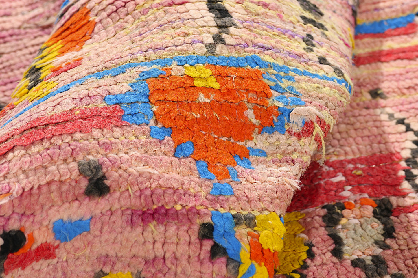 4 x 8 - Pink Vintage Boujad Moroccan Rug - 21937