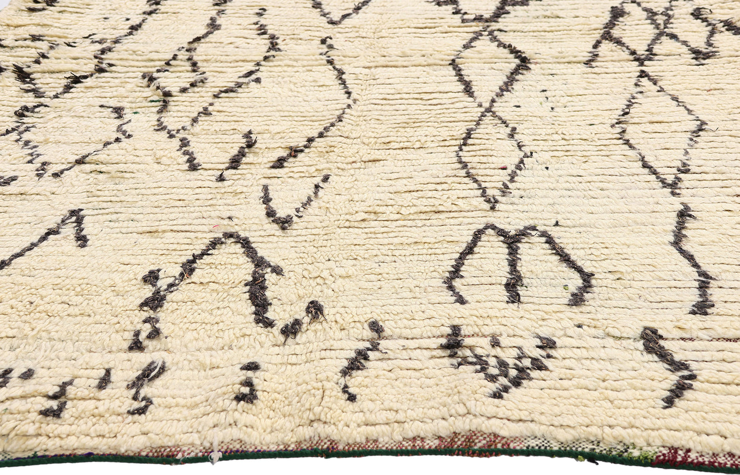 4 x 6 - Ivory Vintage Azilal Moroccan Rug - 21938