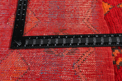 3 x 6 - Red Vintage Boujad Moroccan Rug - 21939