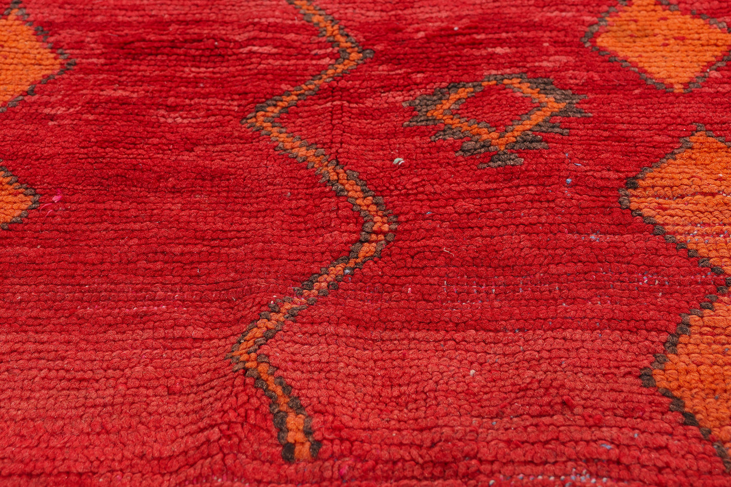 3 x 6 - Red Vintage Boujad Moroccan Rug - 21939