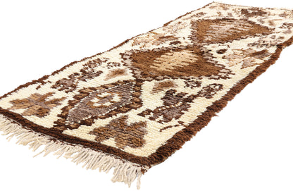 2 x 7 - Ivory Vintage Azilal Moroccan Rug - 21940