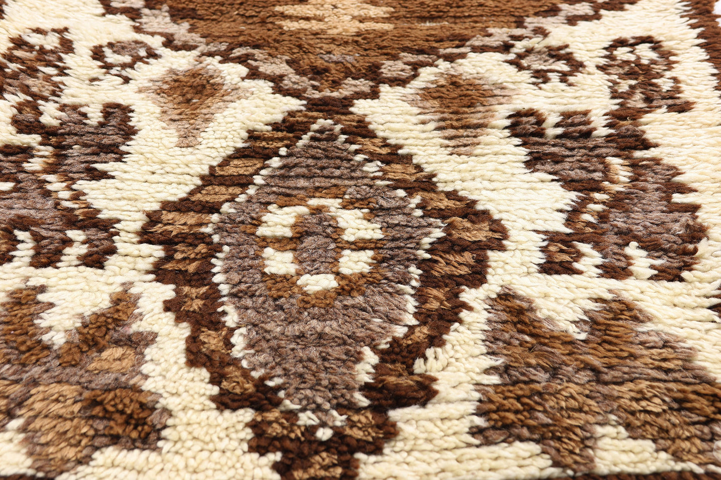 2 x 7 - Ivory Vintage Azilal Moroccan Rug - 21940