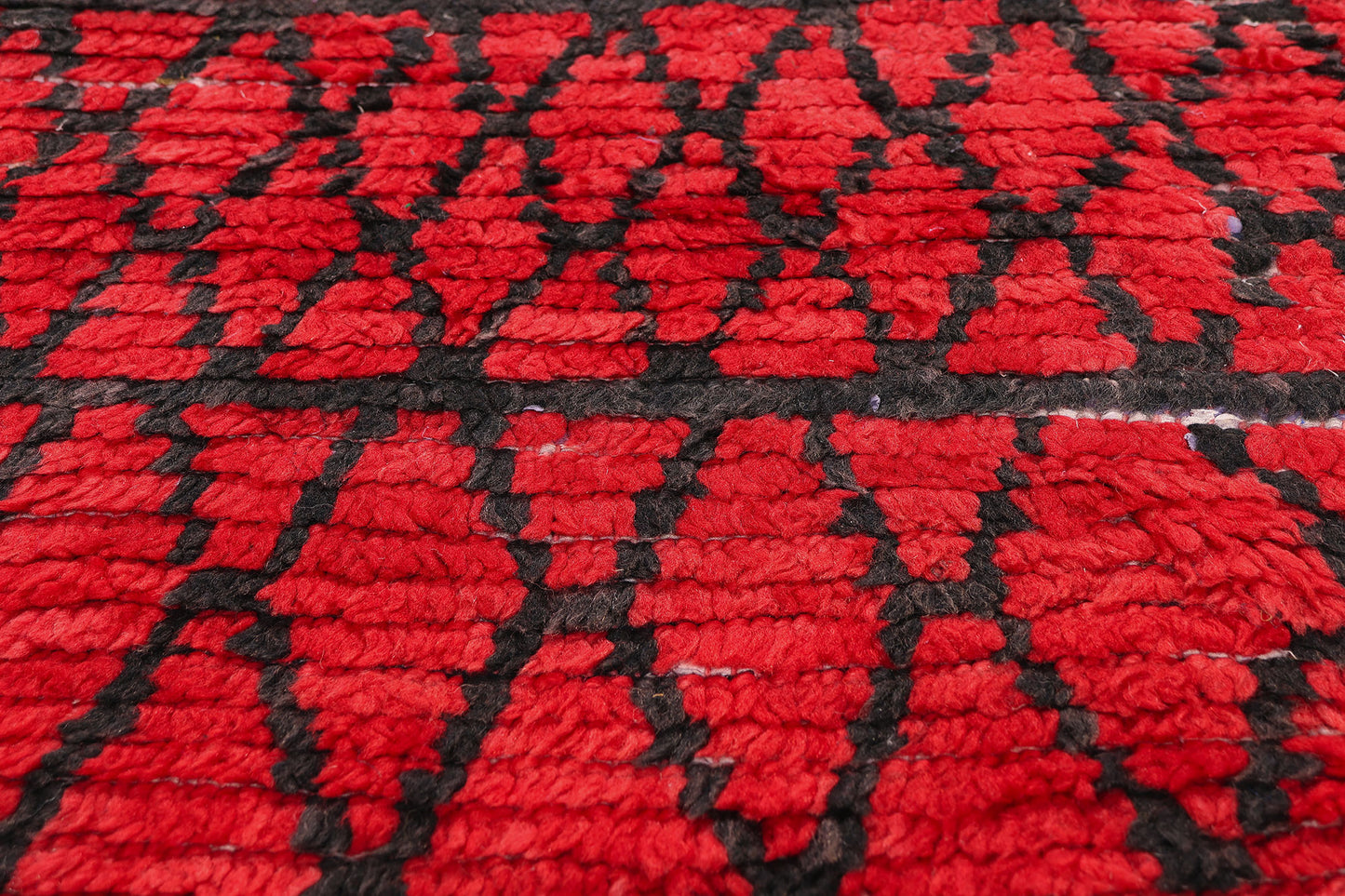3 x 5 - Red Vintage Boujad Moroccan Rug - 21941