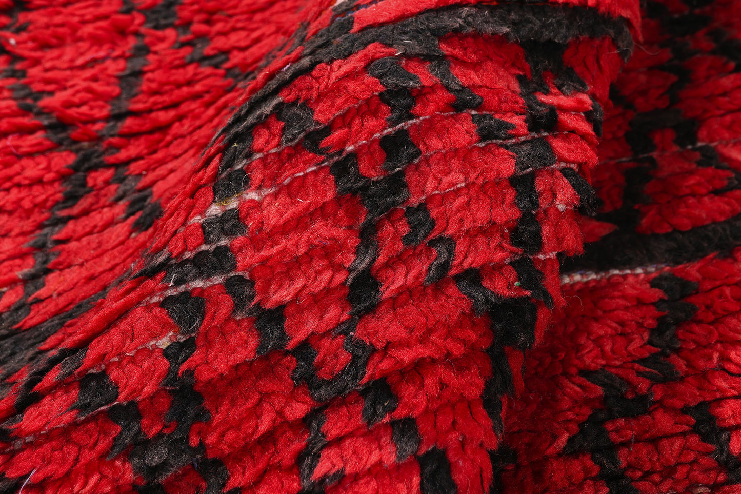 3 x 5 - Red Vintage Boujad Moroccan Rug - 21941