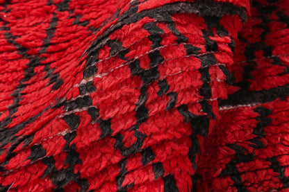 3 x 5 - Red Vintage Boujad Moroccan Rug - 21941