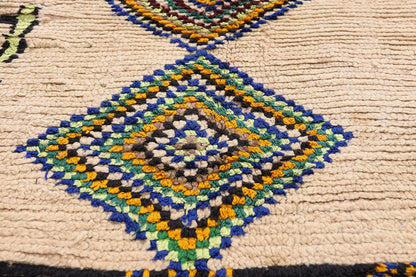 4 x 9 - Ivory Vintage Azilal Moroccan Rug - 21942