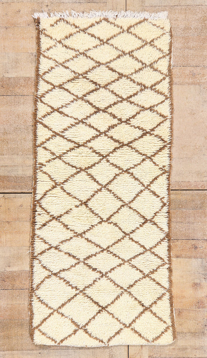 2 x 6 - Ivory Vintage Azilal Moroccan Rug - 21944