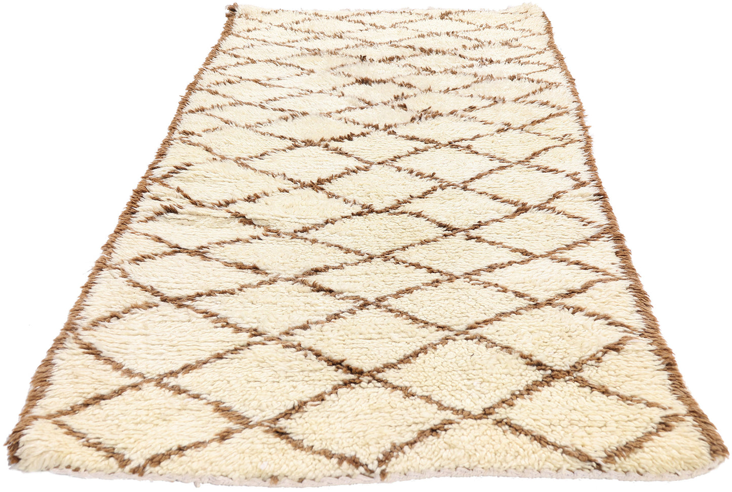 2 x 6 - Ivory Vintage Azilal Moroccan Rug - 21944
