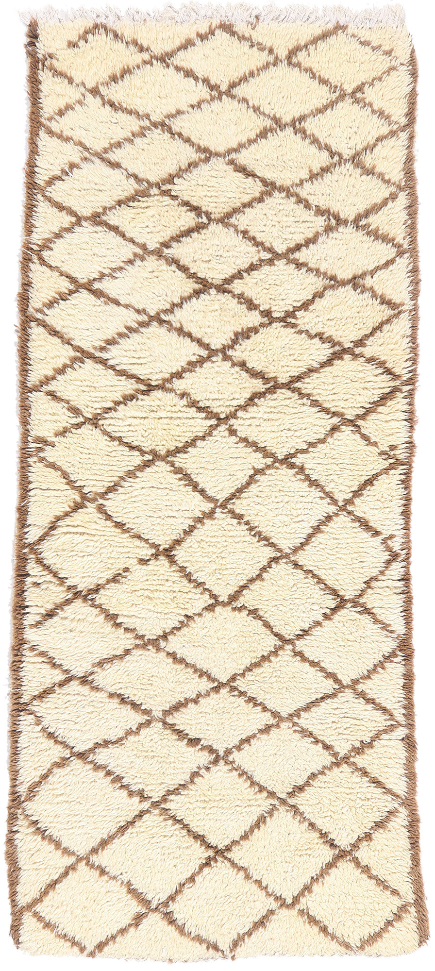 2 x 6 - Ivory Vintage Azilal Moroccan Rug - 21944