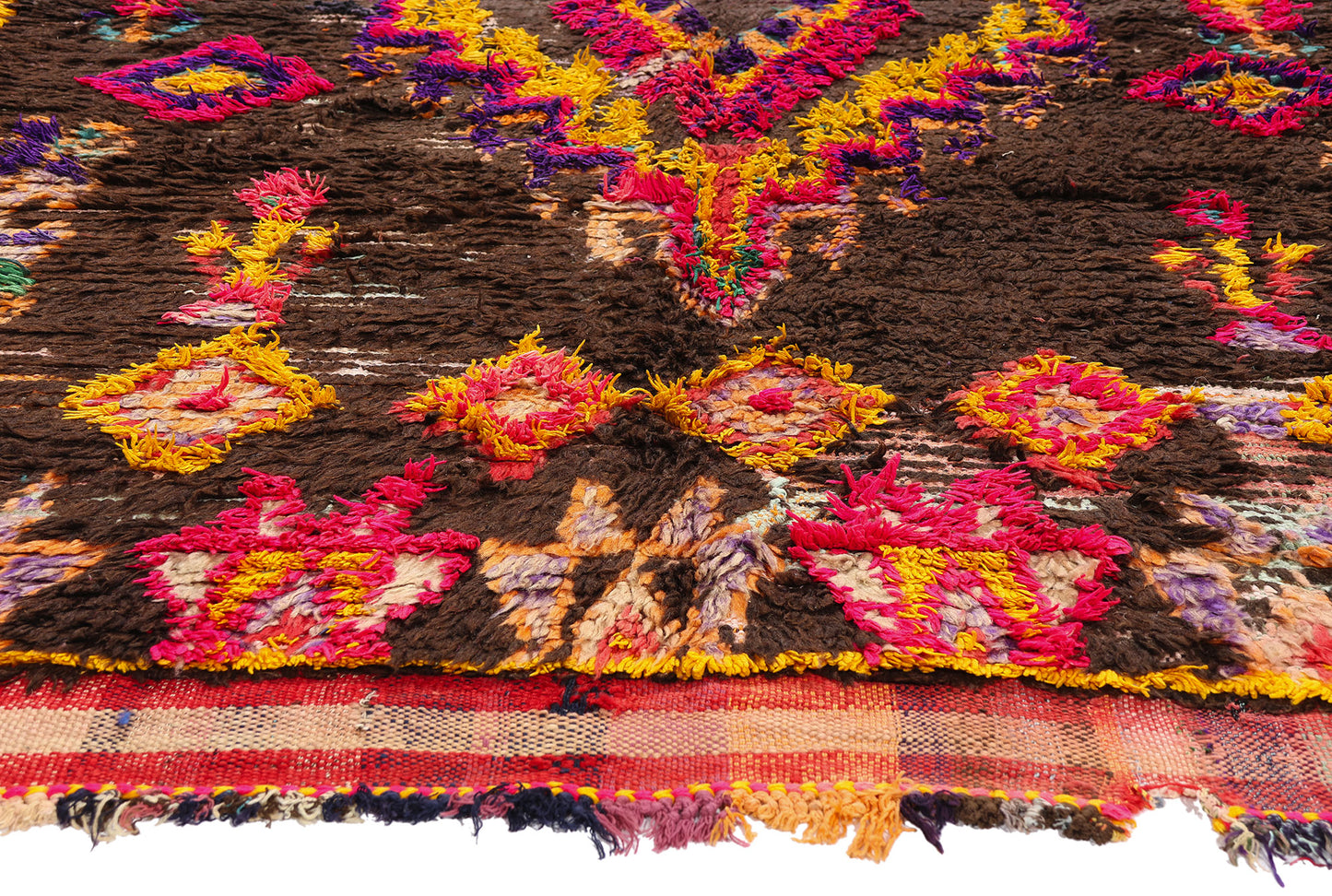 6 x 10 - Brown Vintage Azilal Moroccan Rug - 21946