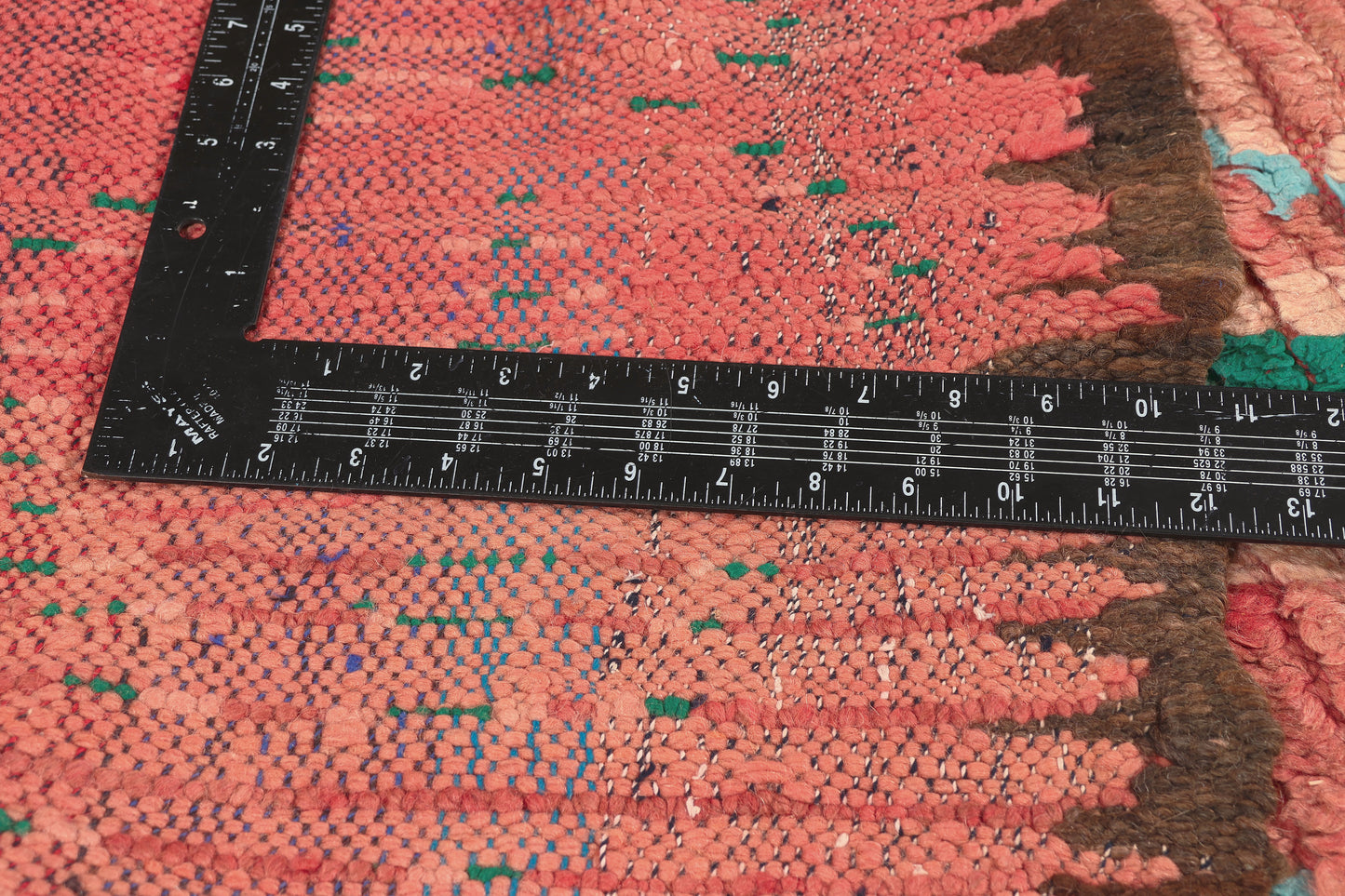 3 x 19 - Red Vintage Boujad Moroccan Rug - 21950