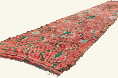 3 x 19 - Red Vintage Boujad Moroccan Rug - 21950