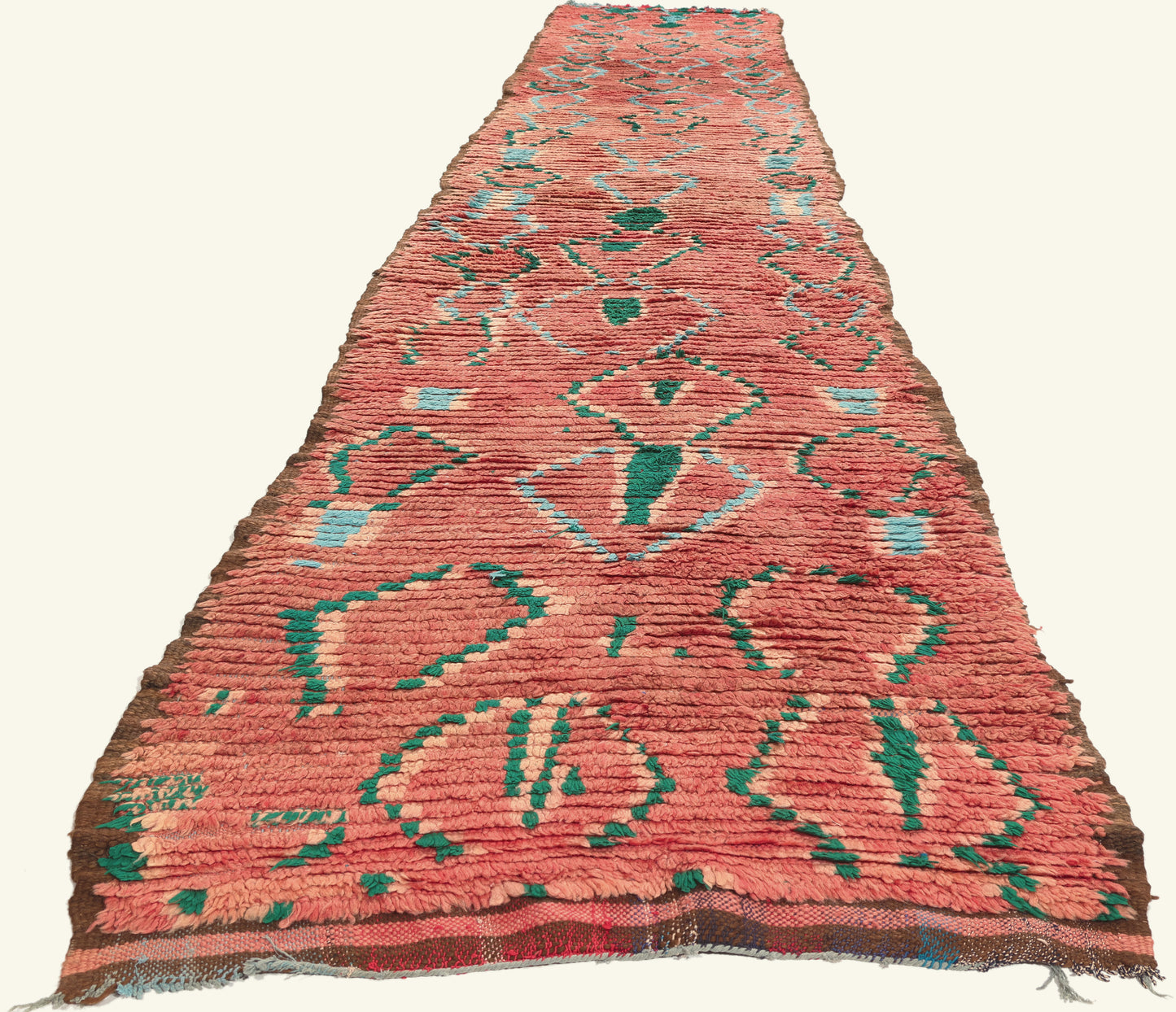 3 x 19 - Red Vintage Boujad Moroccan Rug - 21950