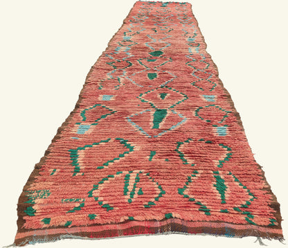 3 x 19 - Red Vintage Boujad Moroccan Rug - 21950