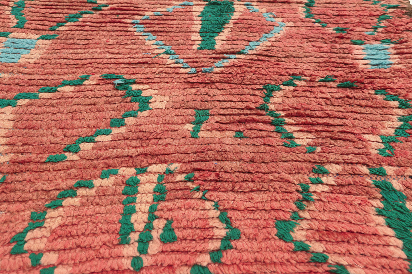 3 x 19 - Red Vintage Boujad Moroccan Rug - 21950