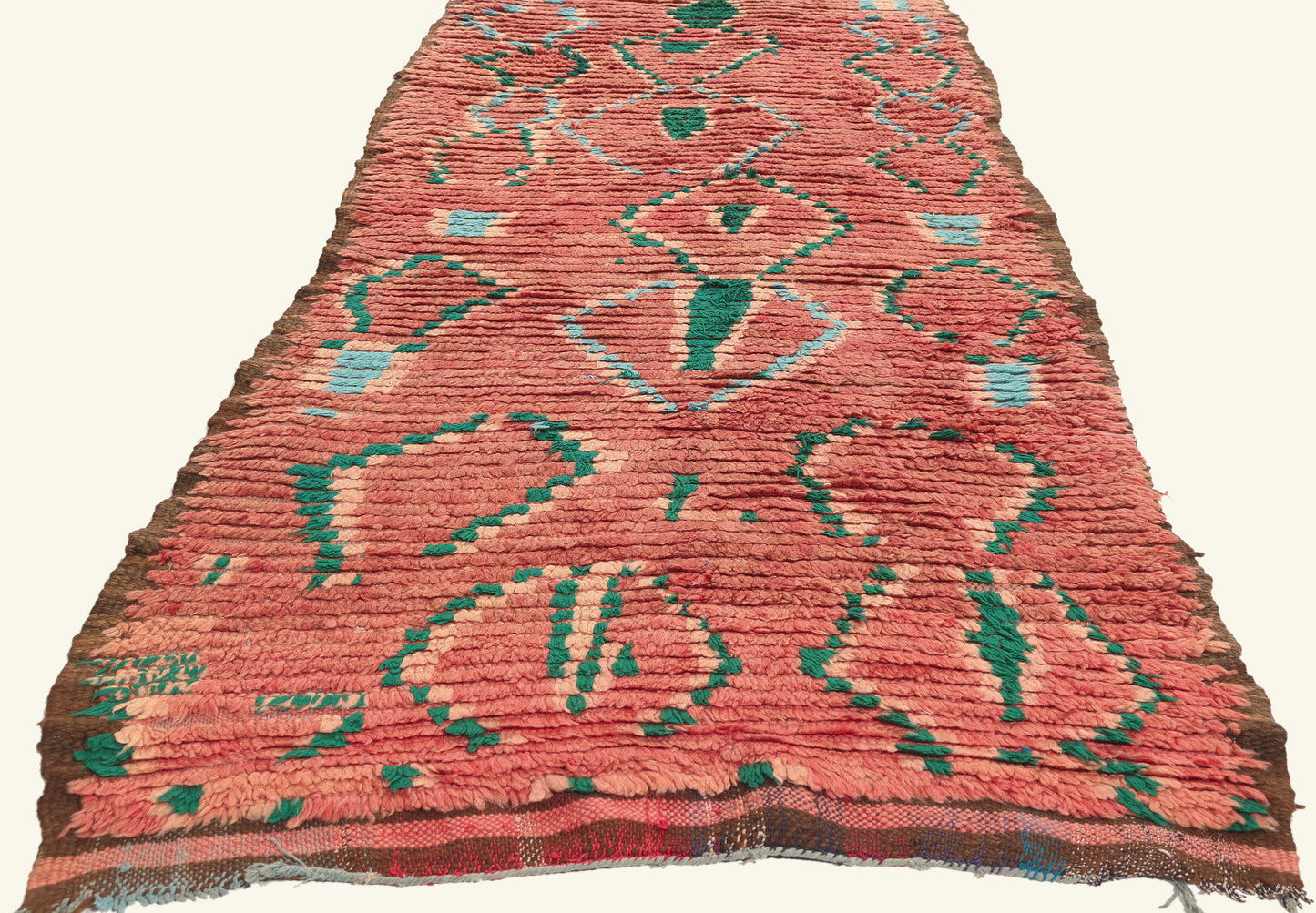 3 x 19 - Red Vintage Boujad Moroccan Rug - 21950