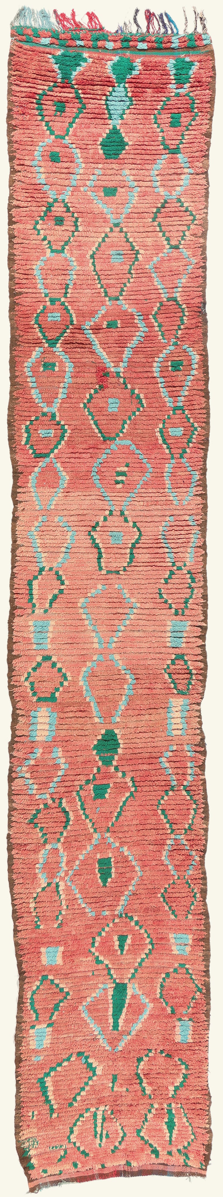 3 x 19 - Red Vintage Boujad Moroccan Rug - 21950