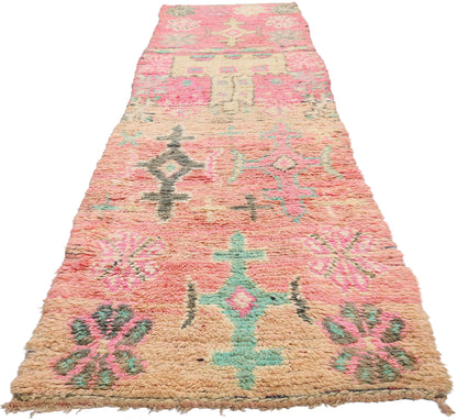 2 x 12 - Pink Vintage Boujad Moroccan Rug - 21951