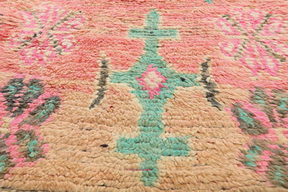 2 x 12 - Pink Vintage Boujad Moroccan Rug - 21951