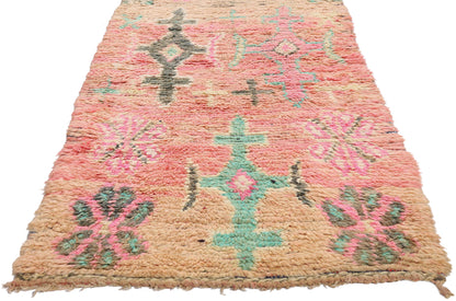 2 x 12 - Pink Vintage Boujad Moroccan Rug - 21951