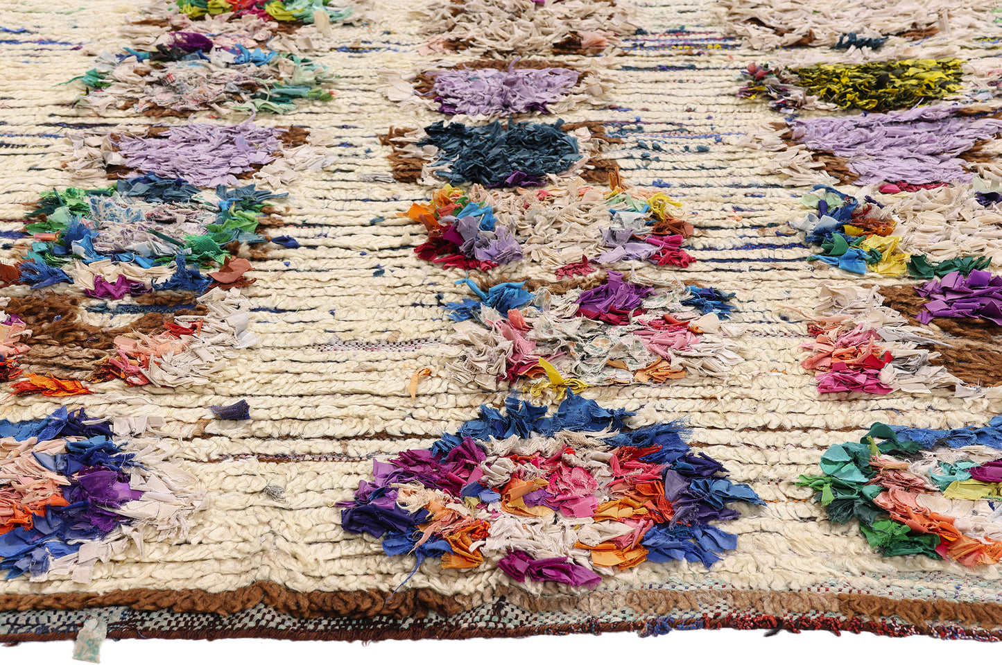 5 x 7 - Ivory Vintage Azilal Moroccan Rug - 21955