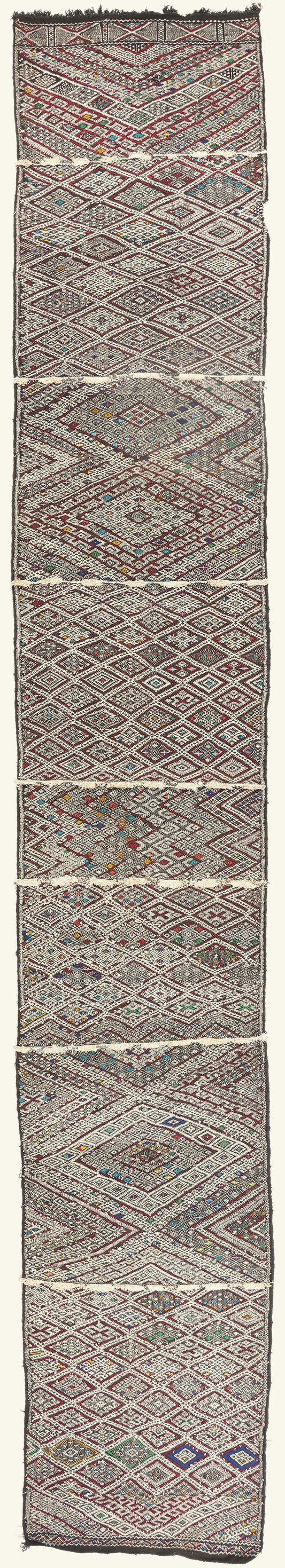 4 x 23 - Multicolor Vintage Zemmour Moroccan Kilim Rug - 21960