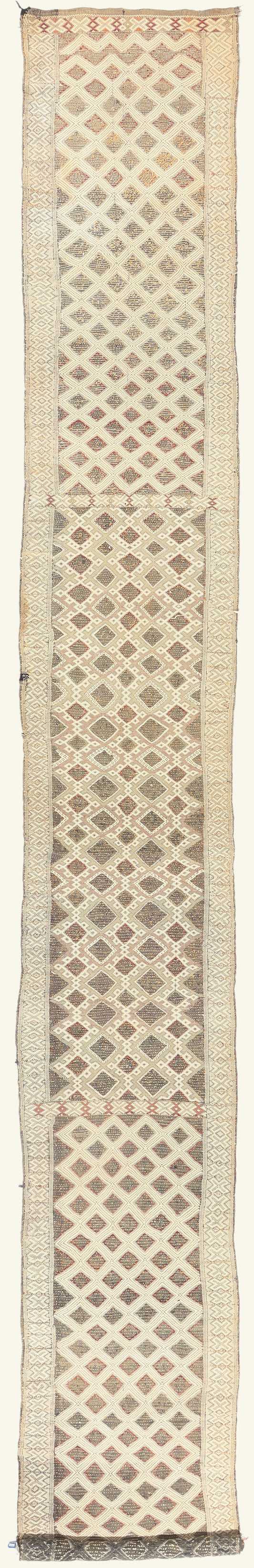 3 x 24 - Multicolor Vintage Zemmour Moroccan Kilim Rug - 21968