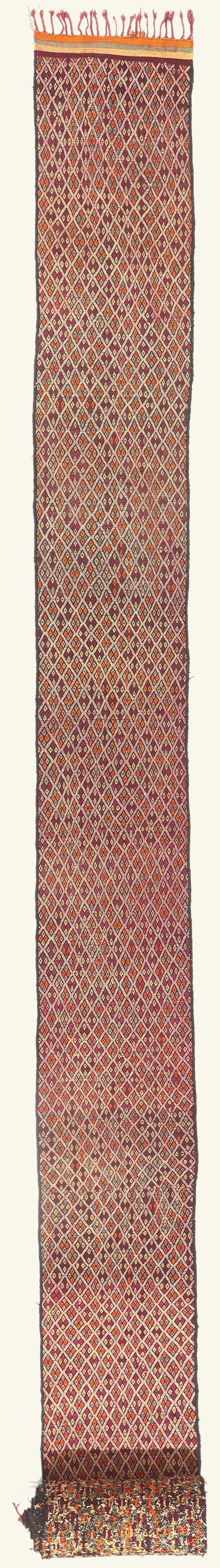 2 x 51 Multicolor Vintage Taznakht Moroccan Kilim Rug 21969