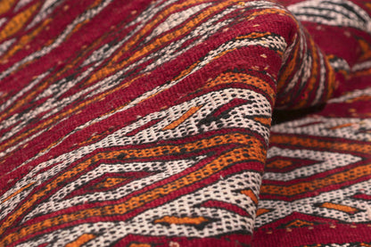 3 x 27 - Red Vintage Zemmour Moroccan Kilim Rug - 21970