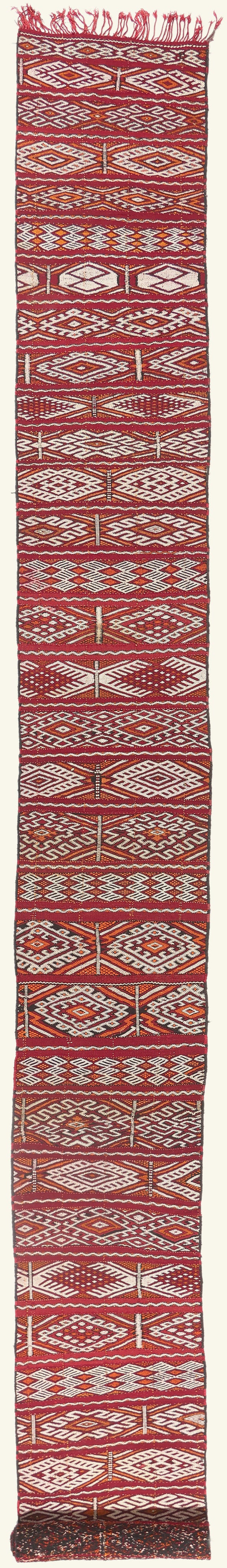 3 x 27 - Red Vintage Zemmour Moroccan Kilim Rug - 21970