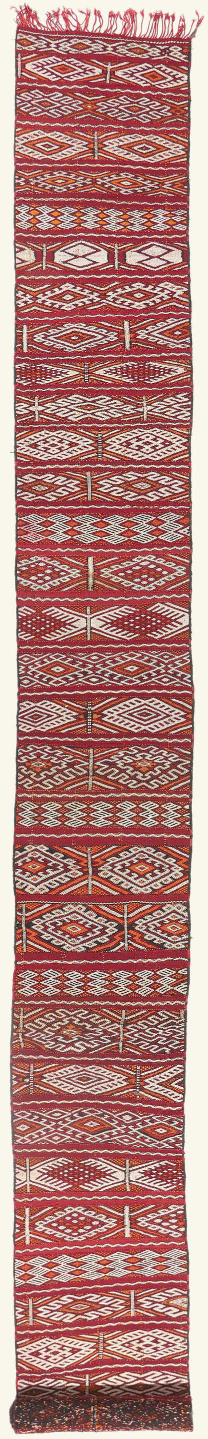 3 x 27 - Red Vintage Zemmour Moroccan Kilim Rug - 21970