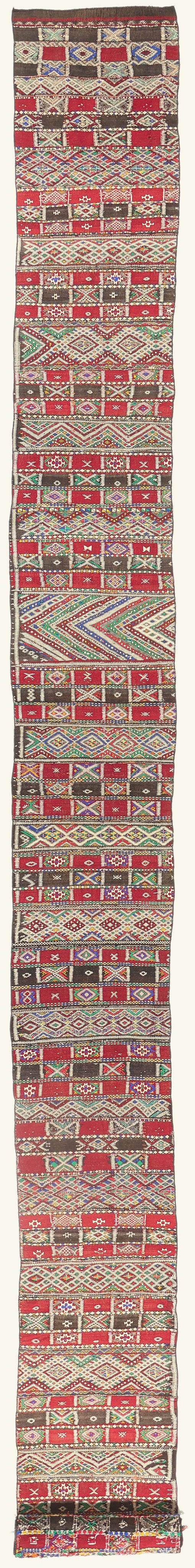 2 x 32 - Multicolor Vintage Zemmour Moroccan Kilim Rug - 21971